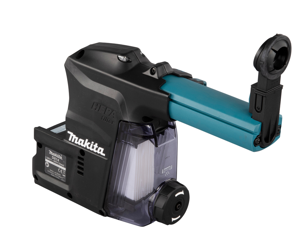 Staubabsaugung MAKITA DX14 für XGT HR002 Bohrhammer-Zubehör mit HEPA-Filter