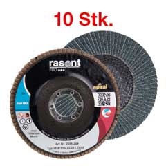 10 Stk.Fächerscheiben RASANTPRO 2in1,Zirkonkorund,F28,VSM KK 715 X