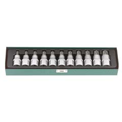 Innentorx-Box TX 6-40 1/4" 11-teilig Chrom-Vanadium,in Metall-Box