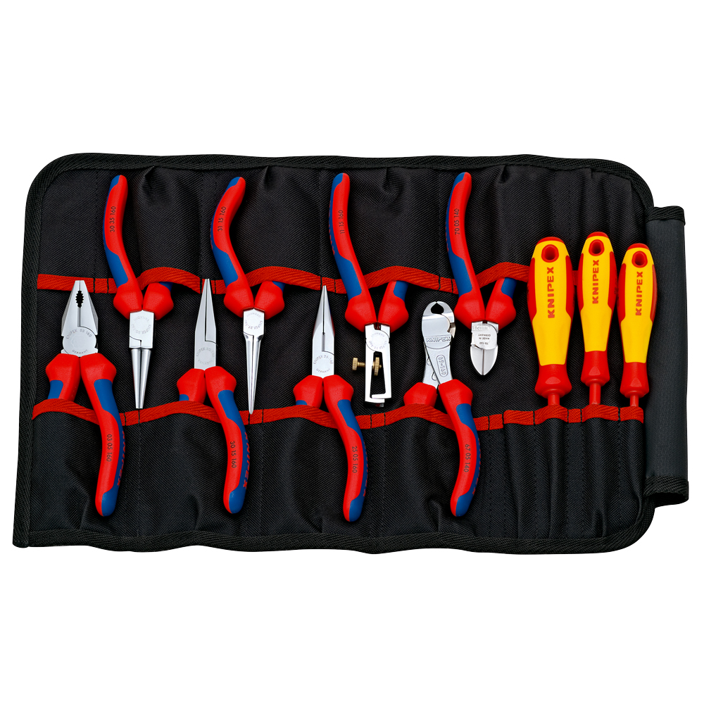 KNIPEX Werkzeug-Rolltasche 11-teilig