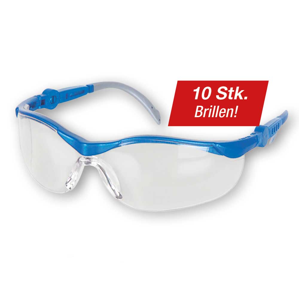 Bügelschutzbrille SPECTRA 1 klar, 10 Stk EN 166 2 WW 1 F UV-Schutz