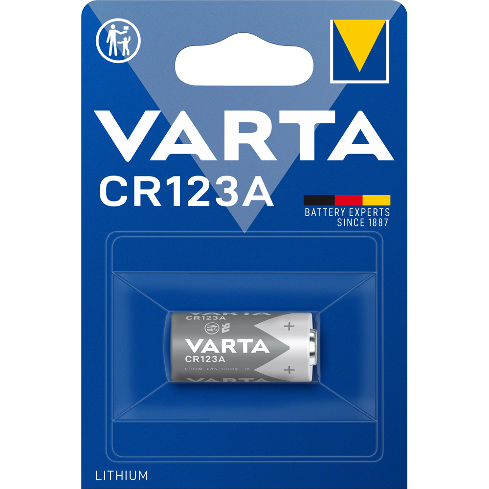 Batterie Li-Photo,CR123A,3V,1600 mAh 17x34,5mm,nicht aufladbar
