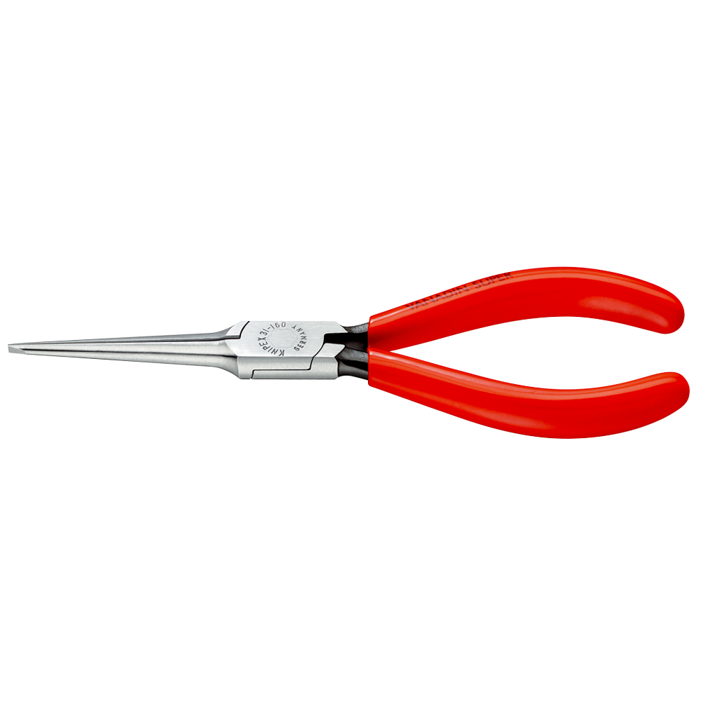 Greifzange 160 mm, flache Backen, atram. schwarz, poliert, KNIPEX