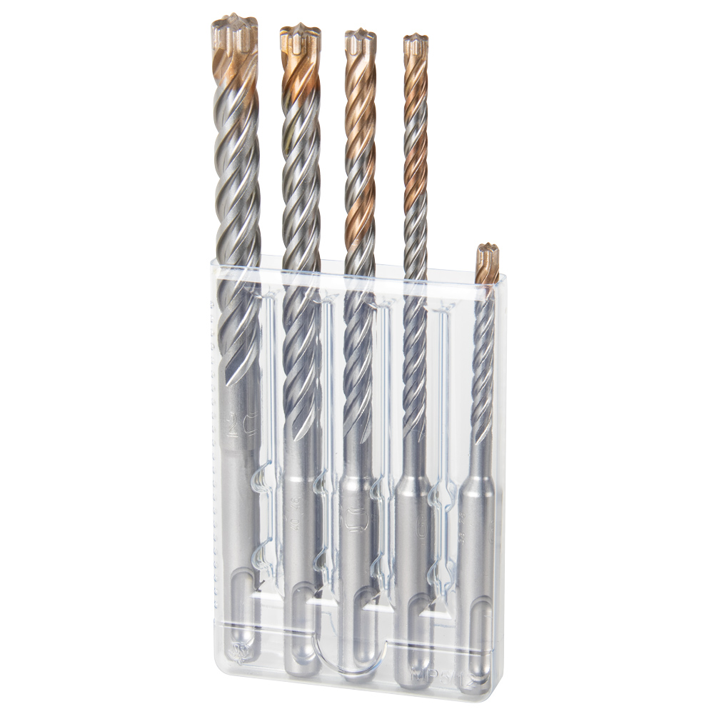 SDS-Plus S4-Set 5-teilig 6x110mm+6-8-10-12x160mm