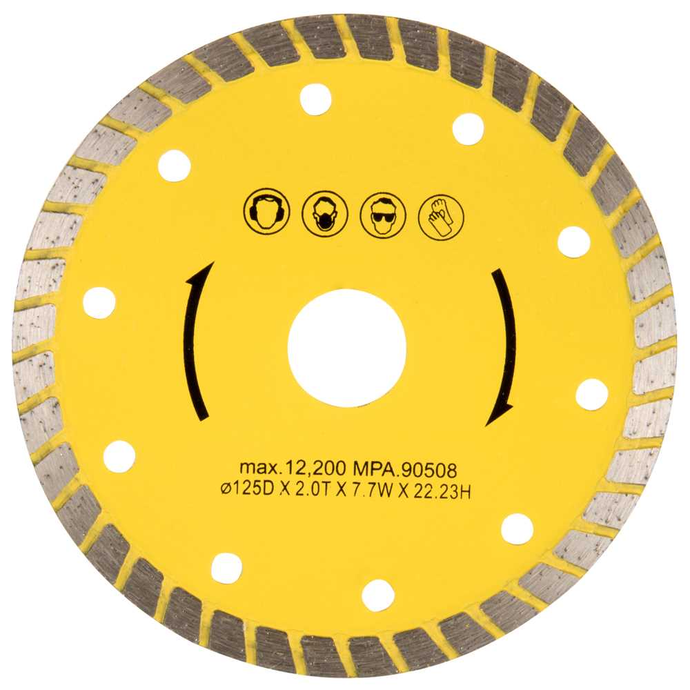Diamant-Trennscheibe ECO, geschlossen, für Beton und weiche Ziegel,Universal, Außendurchmesser: 125mm