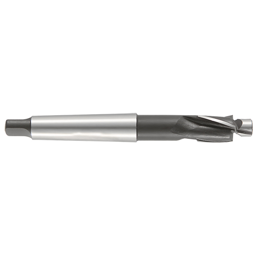 Flachsenker HSS-G DIN373,mittel, Durchgangsloch,MK-Aufnahme,fester Zapfen, Durchmesser des Senkers: 18mm, Durchmesser des festen Führungszapfens: 11mm