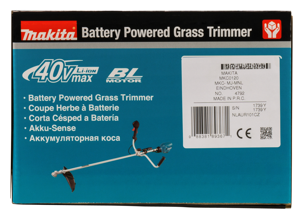 Akku-Rasentrimmer MAKITA UR101CZ 36V nur mit Akku-Rucksack PDC01,430mm