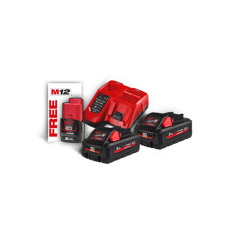 18V Starterset MILWAUKEE 18V M18HNRG-302