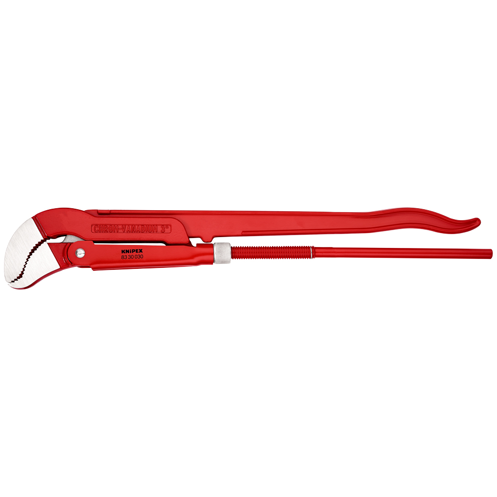 Rohrzange S-Maul Ø 1 1/2" rot pulverbeschichtet