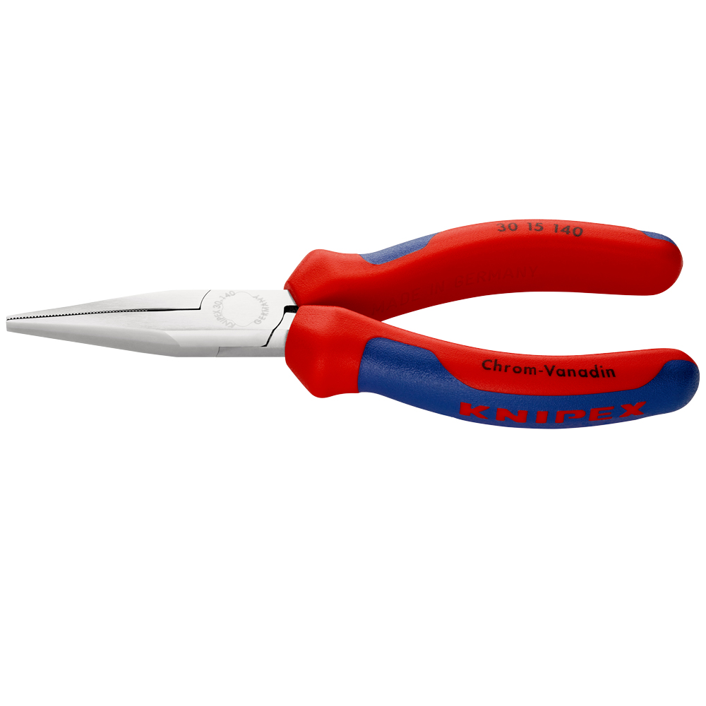 Langbeckz., flache Back,MK-Hülle, verchromt, KNIPEX