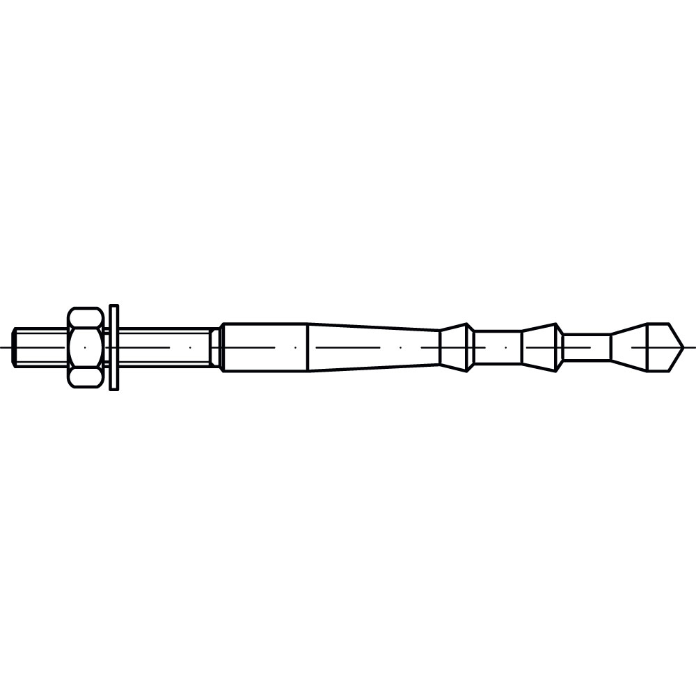 FI-Highbond-Anker A4 FHB II-A L, rost- und säurebeständig, Durchmesser: 8mm, Gesamtlänge/Klemmlänge: 60/10mm