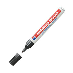 edding 3000 Permanentmarker, mit Rundspitze ca.1,5-3,0mm, Schreibfarbe von Schreibgeräten: schwarz