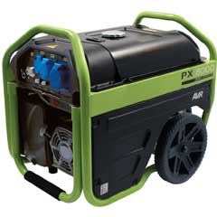 Benzin-Stromerzeuger PX8000 D,400/230V 4,5kW/5,0kVA,Handstart und E-Start