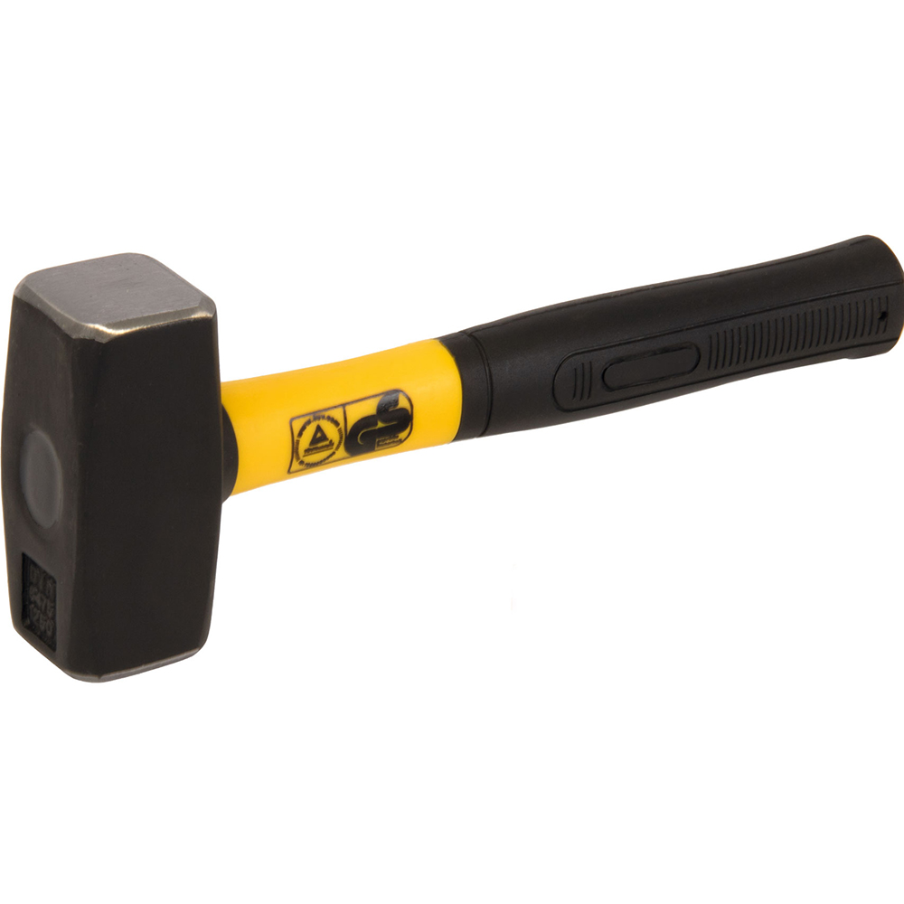 Fäustel,Glasfiberstiel, bruchsicher,DIN 6475, Gewicht des Hammers: 1000g