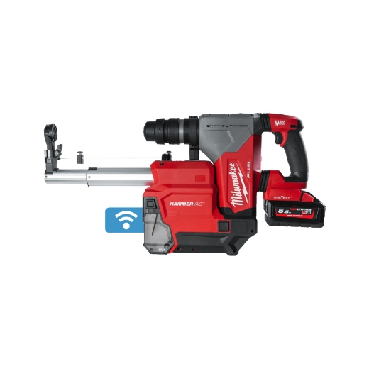 Akku-Kombihammer MILWAUKEE 18V M18ONEFHPXDEL-552C ONE KEY mit Staubabs.