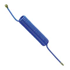 Spiralschlauch-Set, Kupplung u. Stecker, drehbar,PU, Länge: 7,5m, Durchmesser aussen: 10mm