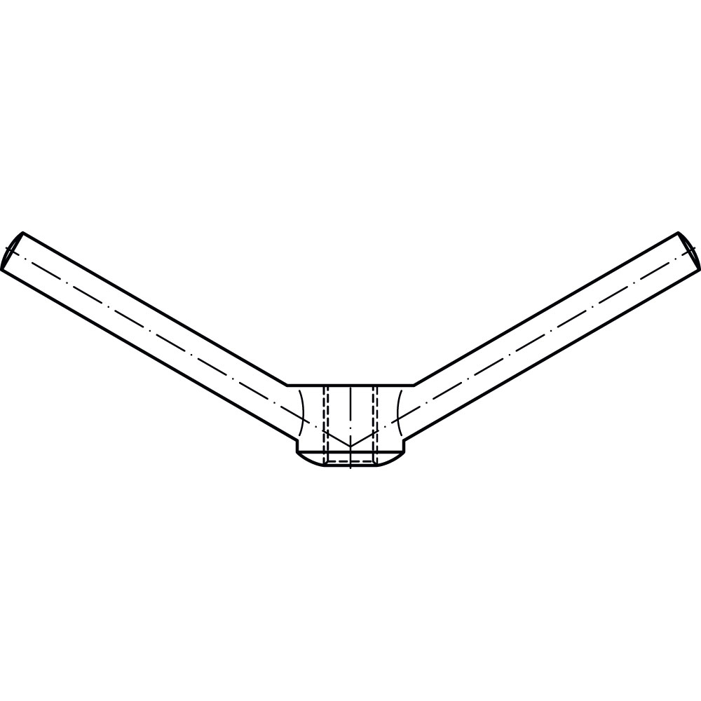 Knebelmuttern DIN 80701 MS MESSING BLANK UNVEREDELT