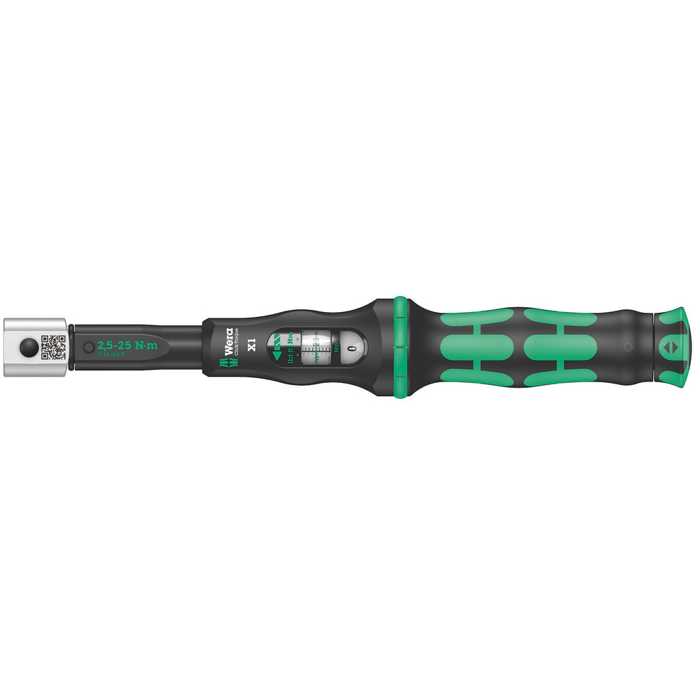 Drehmomentschlüssel WERA Click-Torque, mit 4-Kant Aufnahme, Antrieb: 9x12, Bereich: 2,5-25Nm