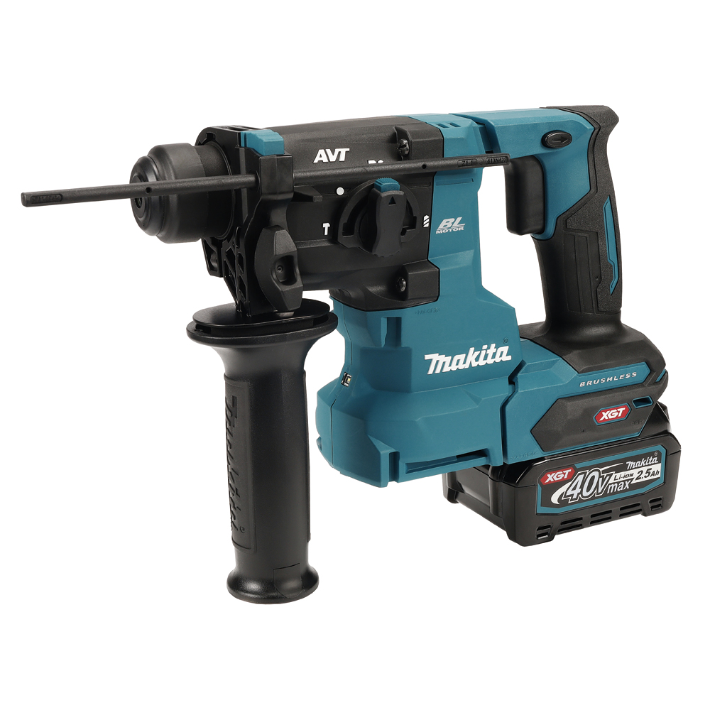 Akku-Bohrhammer MAKITA HR010GD201 40V SDS-PLUS, 20 mm, 2x 2,5Ah Akku u. Ladeg.