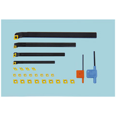 Ausbohr-Set 35-teilig,8-16mm,4 St.Super- Bohrstähle +30 Stück Schneidplatten