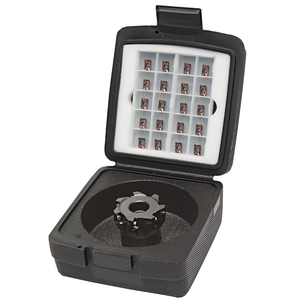 Fräserset PRO E113A 40x6 A10 D=40 Z6 inkl. 20 Stück APKT1003PDR- MU1005
