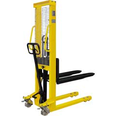 Handhochhub-Stapler 1000kg -1,6m Hub hydraulisch, mit Tandemfahrwerk