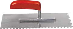 Glättkelle 280x130mm gezahnt,8x8mm rostfrei