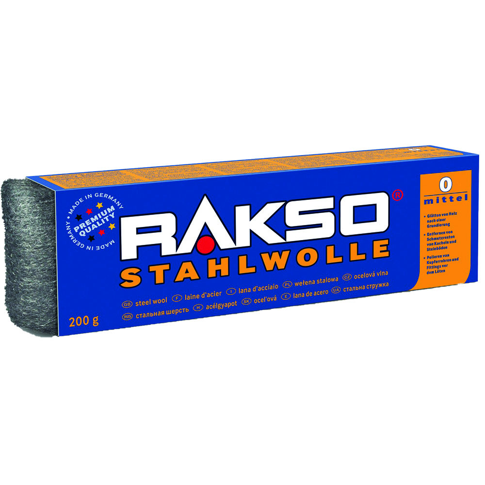 Stahlwolle,universal,200g, zum Polieren,Schleifen und Reinigen, Type: 0 mittel