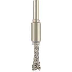 Zopf-Pinselbürste INOX 10mm Durchmesser 0,35x25/70mm mit 6mm Schaft