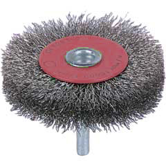 Rundbürste Super-SS, 0,2mm Stahldraht gewellt,mit 6mm Schaft