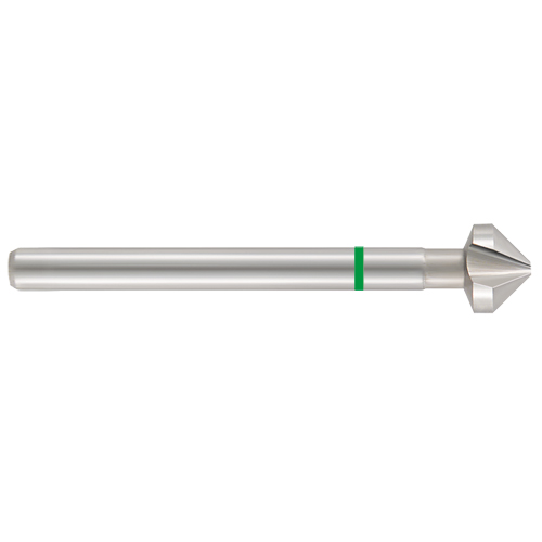 Kegelsenker HSS-G, Blank, DIN335C Winkel 90°, Z3, Zylinderschaft - Lang