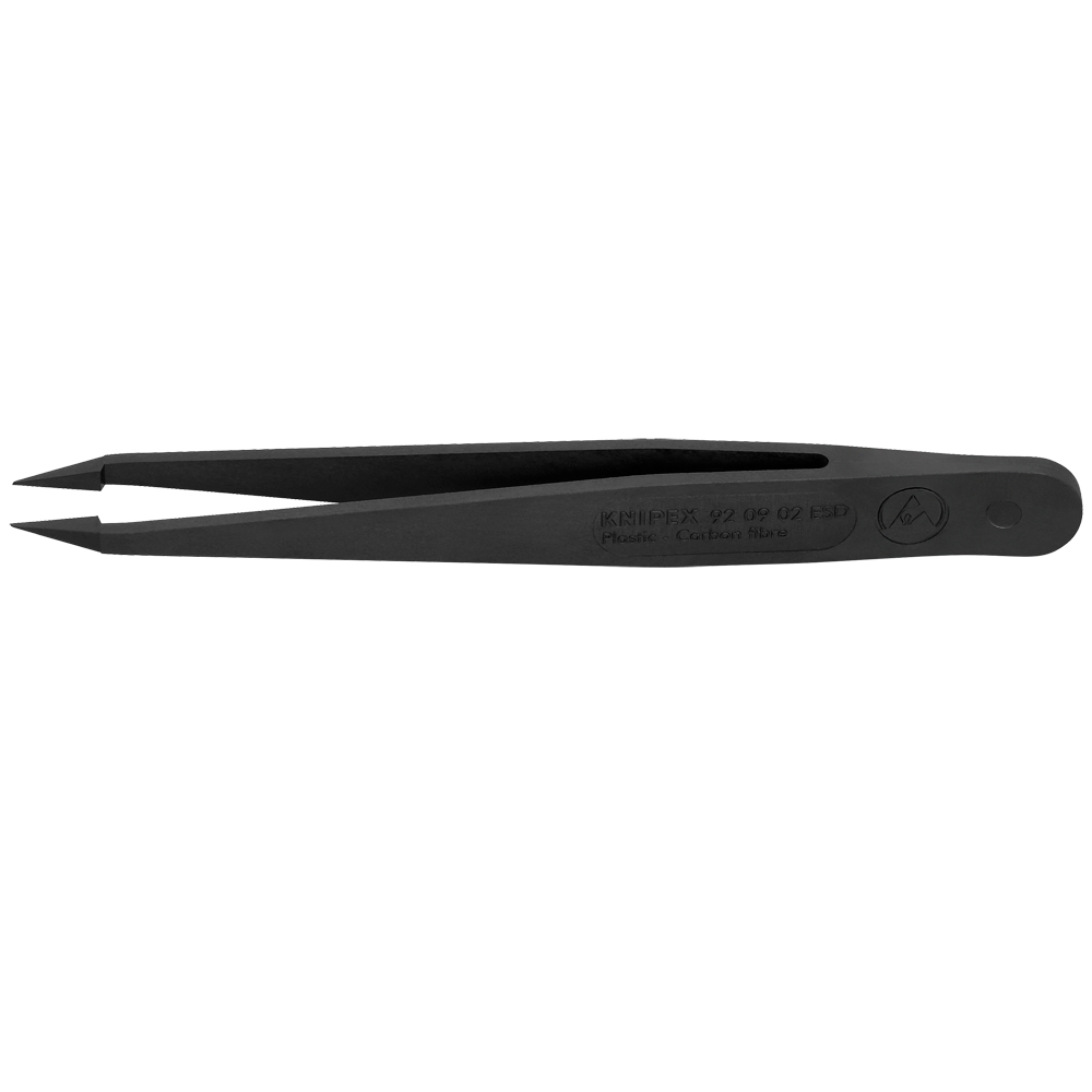 KNIPEX Kunststoffpinzette ESD, schwarz