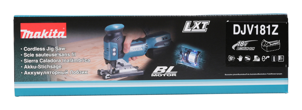 Akku-Pendelhub-Stichsäge DJV181Z/18V 4-stuf.Pendelhub,LED,800-3500Umin.,leer