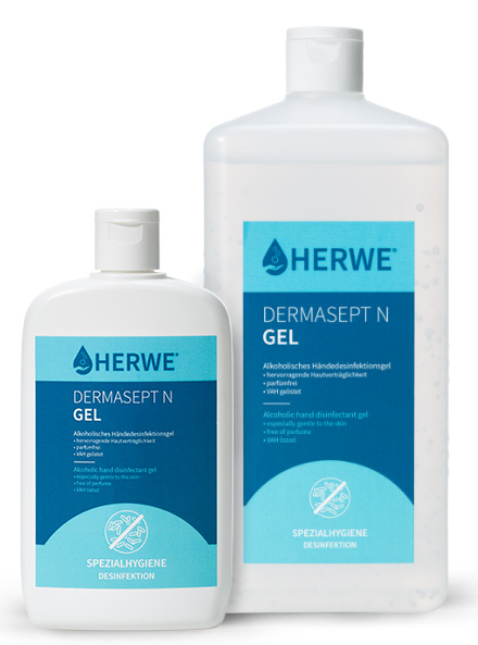 HERWE DERMASEPT N GEL 150ml, Handesinfektionsgel, Ausführung in ml: 150