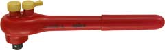 Umschaltknarre EN60900 3/8" geprüft Chrom-Vanadium,2-Schicht-isoliert
