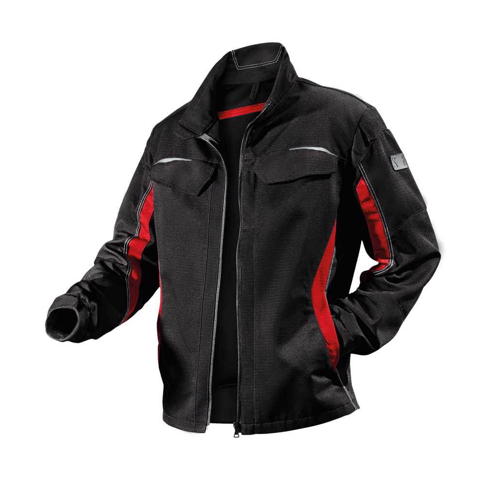 Bundjacke Pulsschlag,, 50475-179-102, Farbe: schwarz/rot, Größe: 42