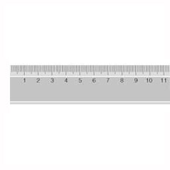 Schul-Lineal mit Facette 500mm mit mm-Teilung und Aufhängeloch