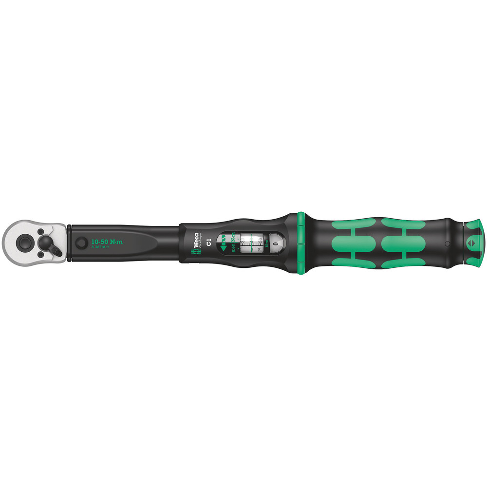 Drehmomentschlüssel WERA Click-Torque, mit Umschaltknarre, Antrieb: 1/2", Bereich: 10-50Nm