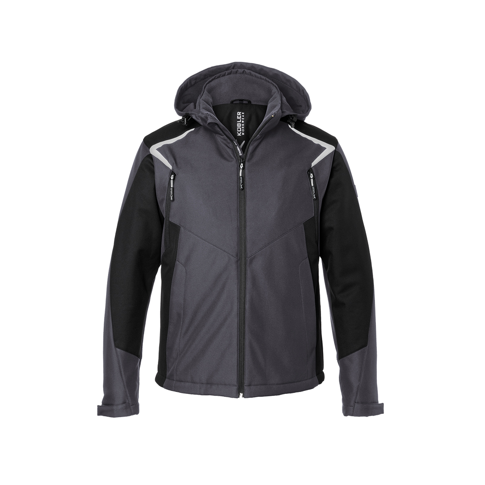 Wintersoftshelljacke,, Bodyforce 1325,100% PE,ca. 280g/m², Farbe: anthrazit/schwarz, Größe: XL