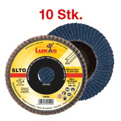 10 Stk.Fächerschleifscheibe , SLTR,BASE-X PREMIUM,2in1,ZK,Typ27,schräg, Außendurchmesser: 115mm, Körnung: 40