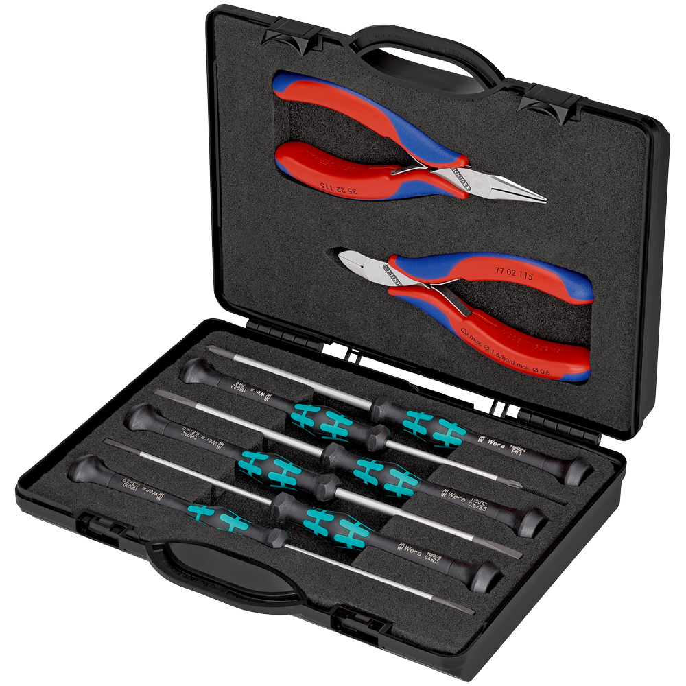 KNIPEX Elektronik-Box für Arbeiten an elektronischen Bauteilen