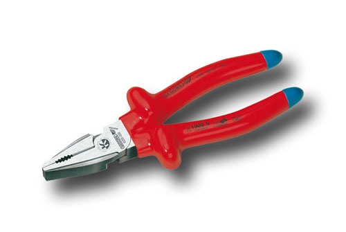 VDE-Kraft-Kombinationszange mit Tauchisolierung 160 mm, VDE 8250-160