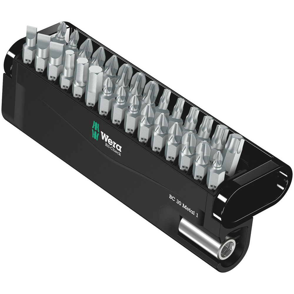 Bit-Box WERA 30-teilig,Schlitz,PZ,PH Kreuzschlitz und Innen-TORX