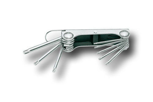 Winkelschraubendreher-Satz im Clip 8-tlg TORX T9-T40, SCL 43 TX-80