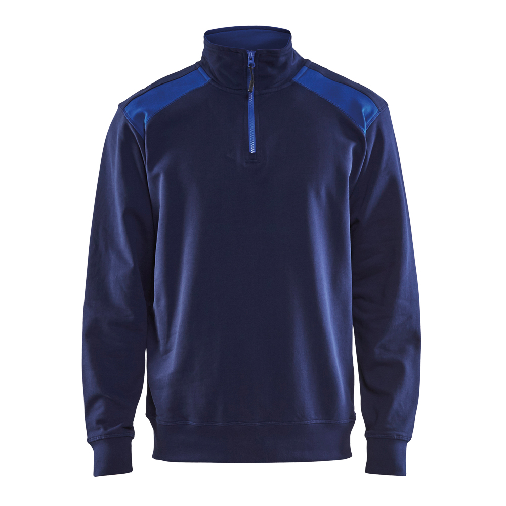 Sweater,, UNITE 3353,100% BW,French Terry,320 g/m², Farbe: marineblau/kornblau, Größe: 4XL