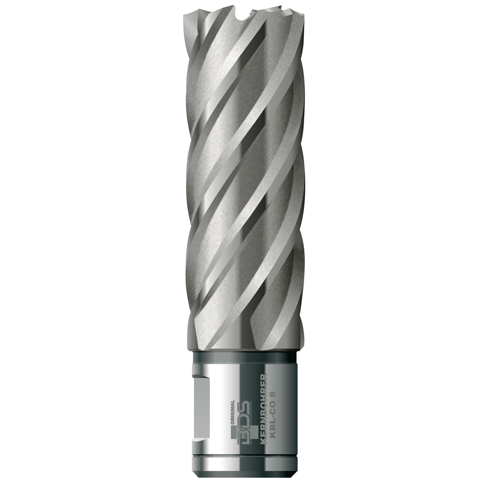 Kernbohrer HSS-Co8 Schnitttiefe 50mm, Weldonschaft 19mm für Alu/Stahl/Guss, Durchmesser: 12mm