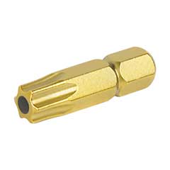 TORX-TIN SI-Bit 1/4" TORX-Schrauben mit Stift,TIN-beschichtet