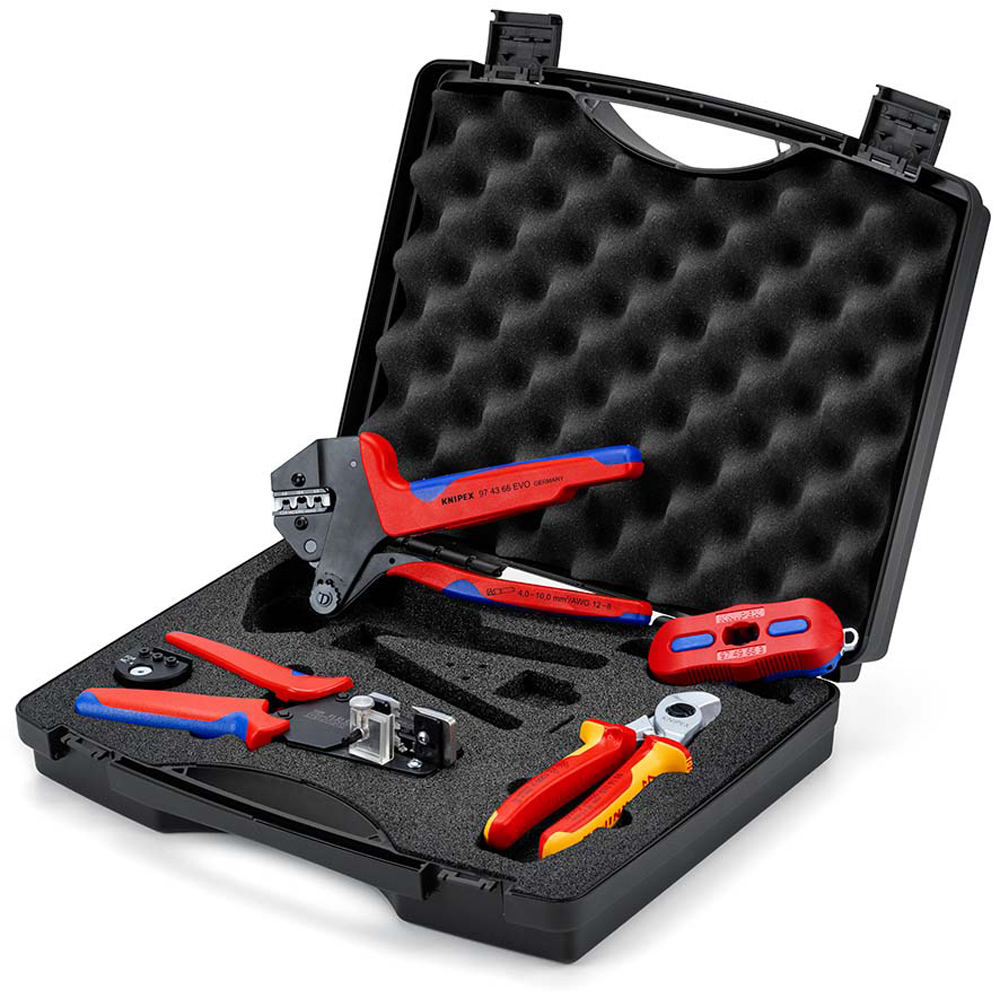 KNIPEX Werkzeugkoffer f. PV MC4/MC4 EVO2