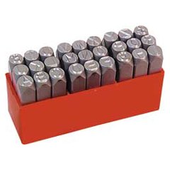 Schlagbuchstaben A-Z 12mm hoch extra schwere Qualität,angeschmiedete Köpfe