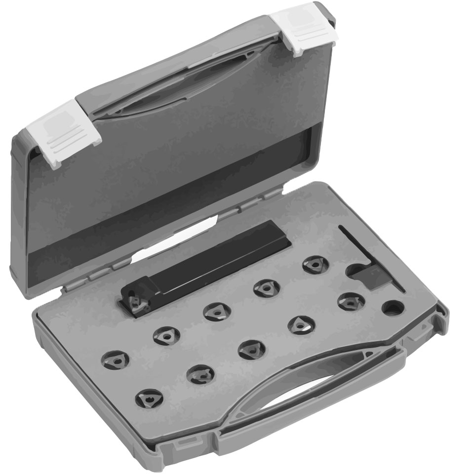 Gewindedrehset-20 16ER  Stg.  0,5-3mm 9xVollprofil+1xTeilprofil + Ersatzteile